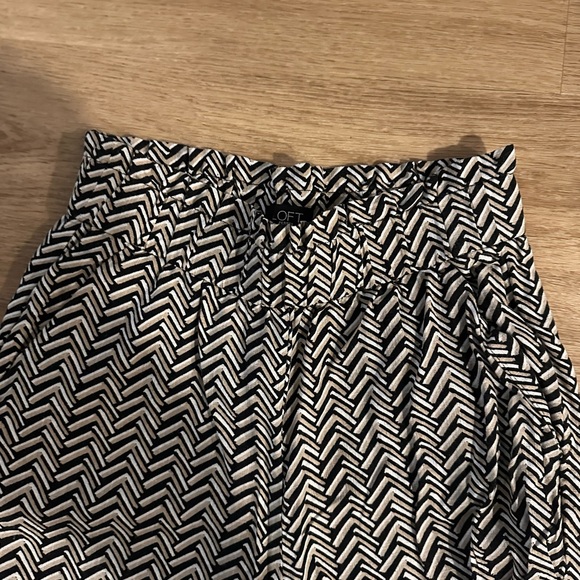 Loft petites xxs printed high waisted cullottes - Picture 2 of 3